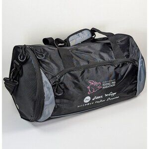 Flying Pig Marathon Cincinnati Lightweight Workout Bag Duffel Tote Black Runner